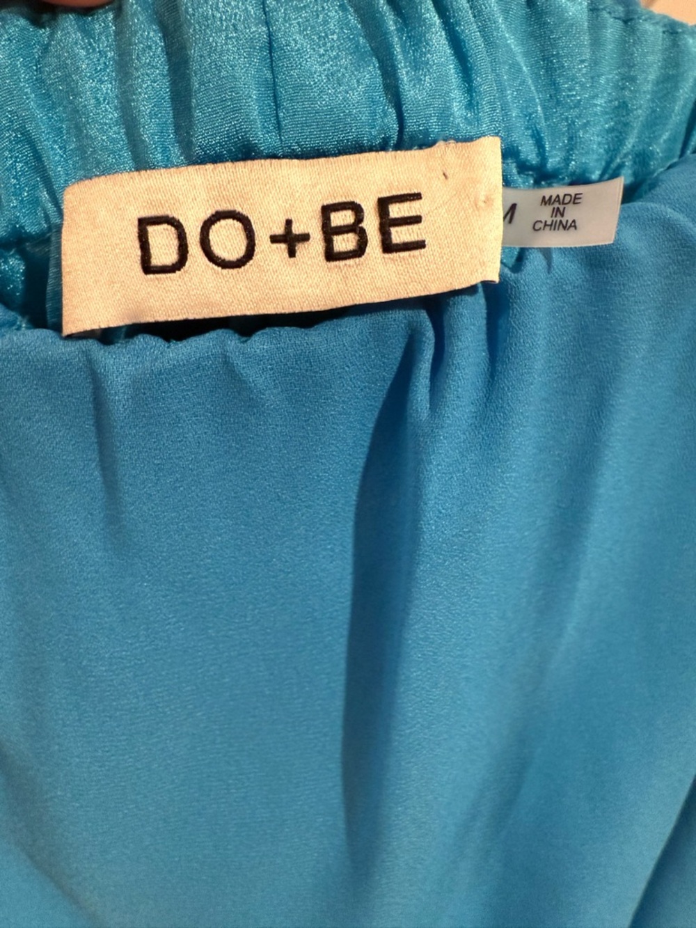 DO+BE Turquoise Strapless Ruffle Dress - Picture 3 of 3